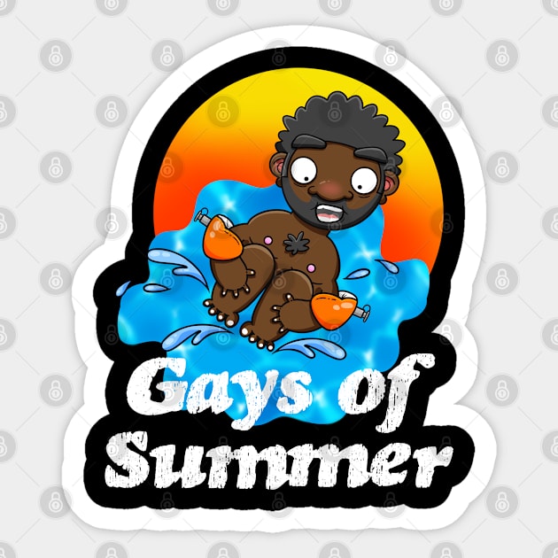 Gays of Summer Splash Sticker by LoveBurty